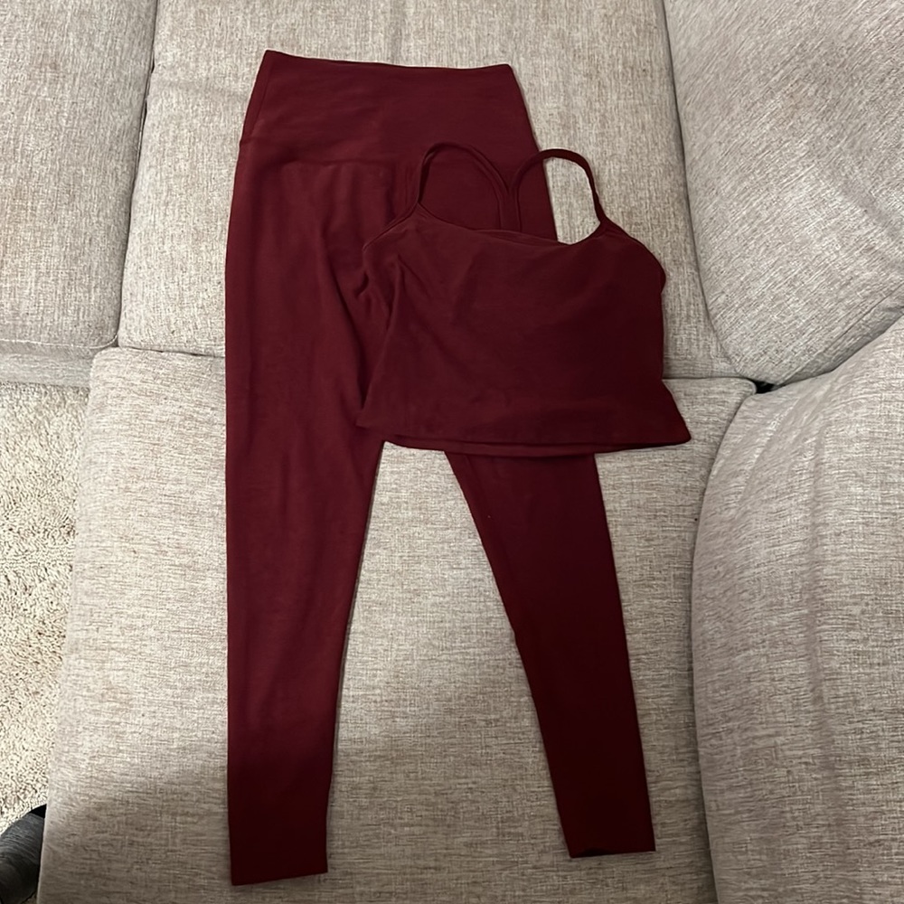 Beyond Yoga Spacedye Racerback Cropped Tank & High Waisted Legging